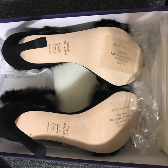 Seen on Gigi Hadid NWT Stuart Weitzman Mink Heels - Picture 5 of 8